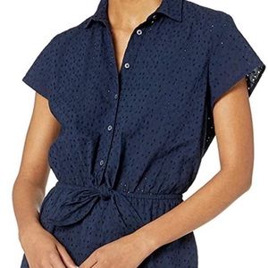 J. Crew Mercantile Collared Eyelet Dress